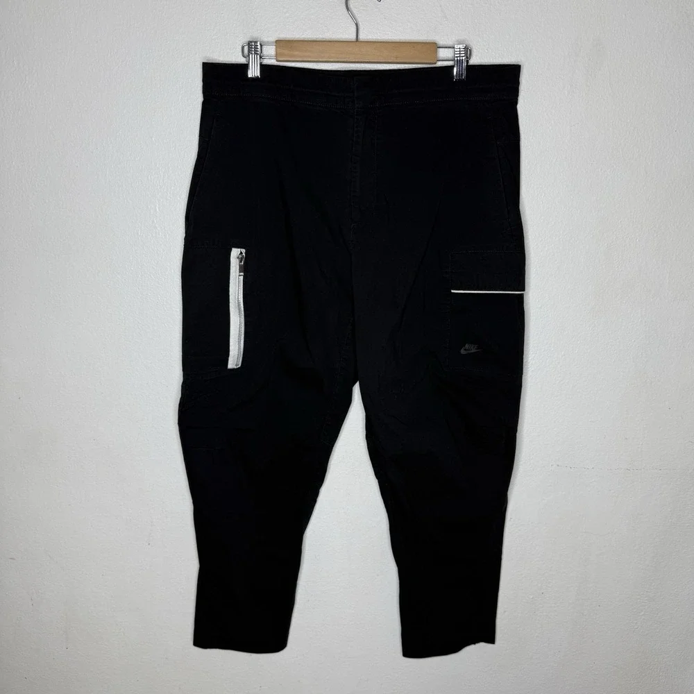Nike Sportswear Style Essentials Unlined Cargo‎ Active Black Pants Men's 36